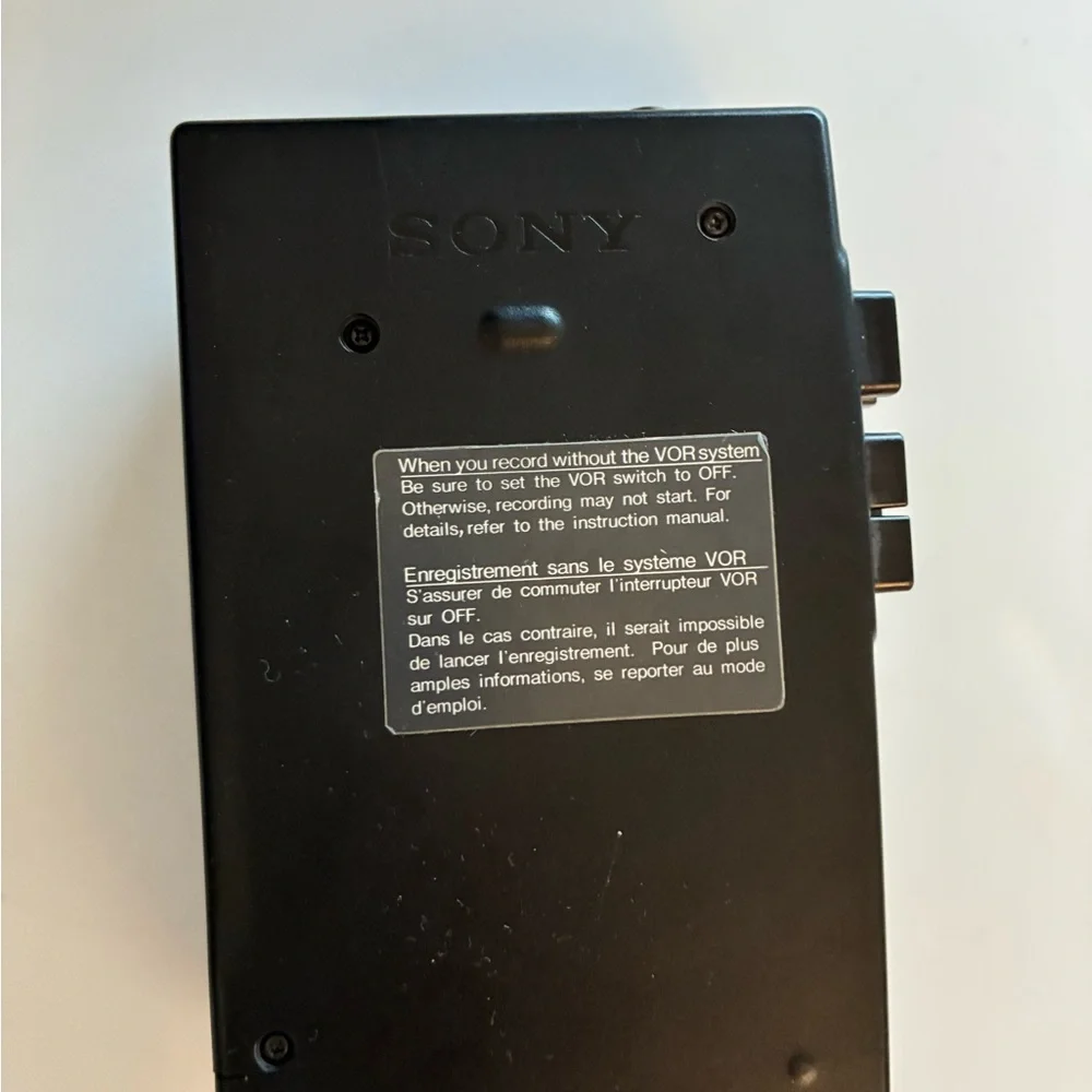 Vintage Sony Handheld Cassette Clear Voice Recorder Player Dictation VOR tested